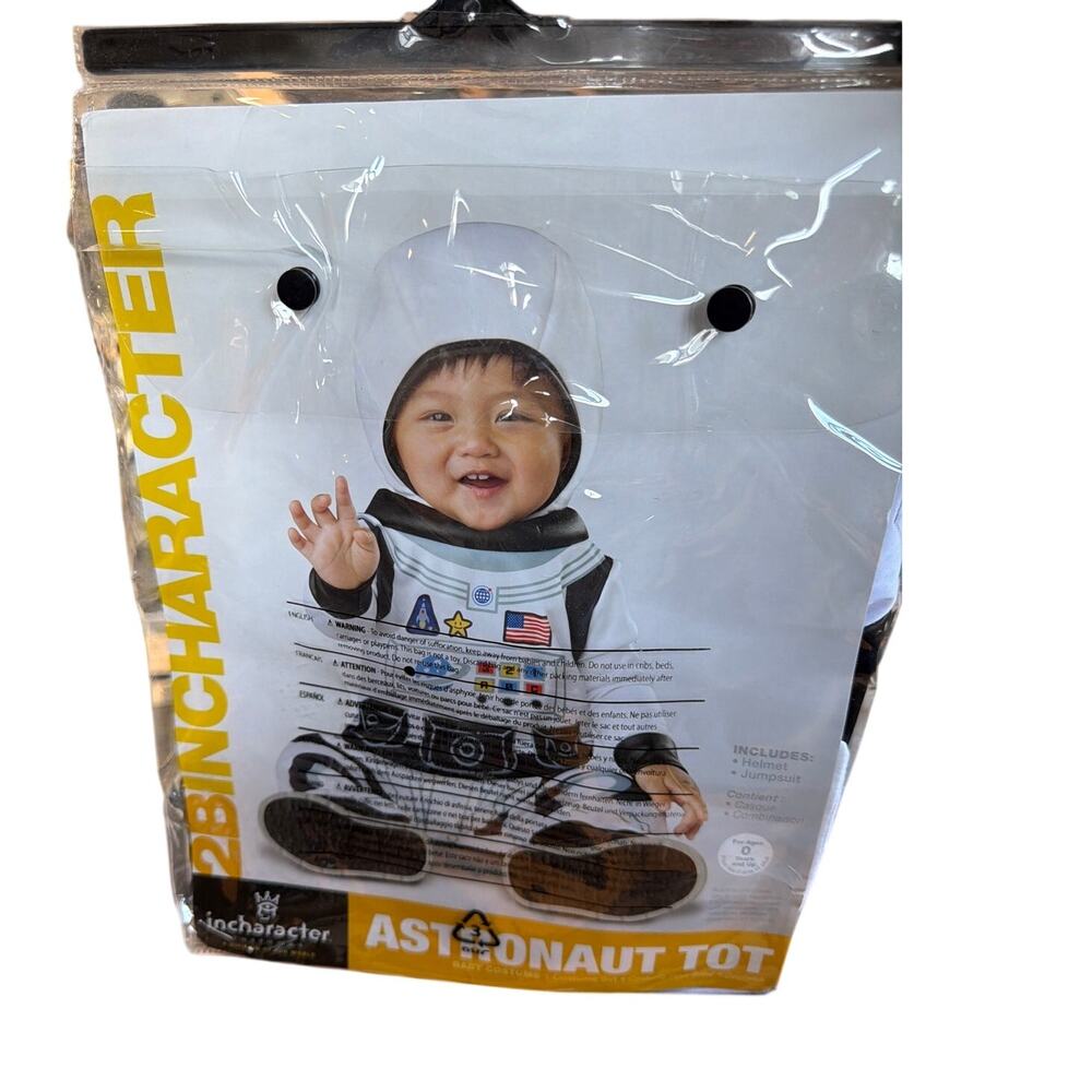 InCharacter Astronaut Tot Infant Costume Halloween Size 18-24 months new